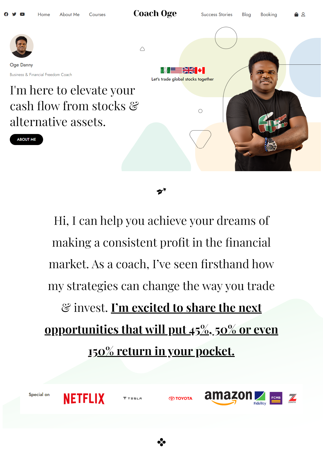 Business Coach Personal WordPress Website Design