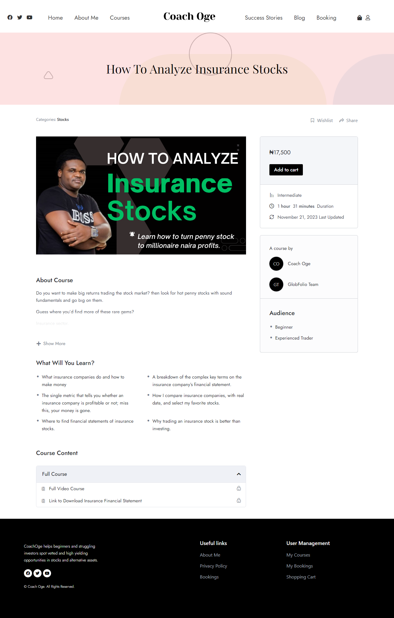 Courses wordpress website design